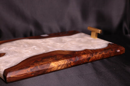 Pearlescent Burl Elm Serving Board